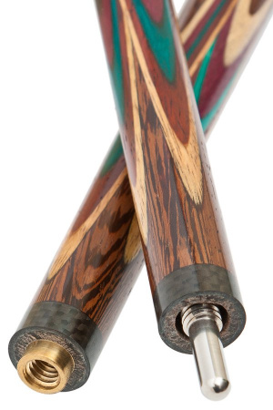 Кий для русского бильярда мастера Арисова Канг, двухсоставной (падук, черный граб, граб)